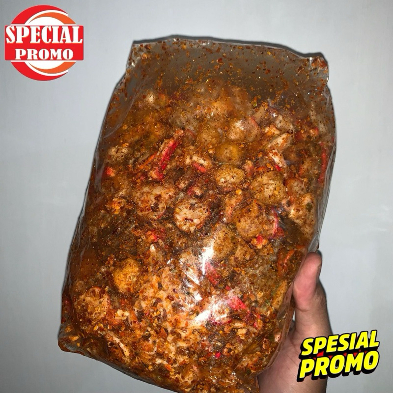 

seblak kering campuran mix 1 kg pedas chili oil daun jeruk