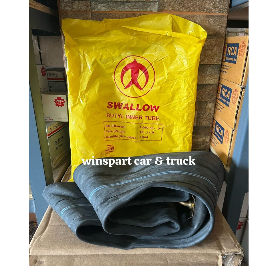 Ban Dalam SWALLOW Truk Ukuran 7.50-16 SWALLOW R16 Ring 16