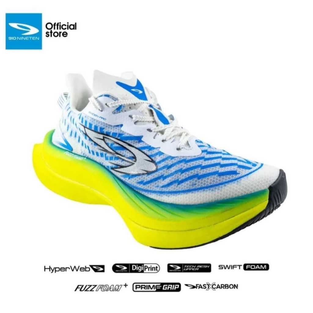 Sepatu Running original 910Nineten Geist Ekiden Pro Karbon plate