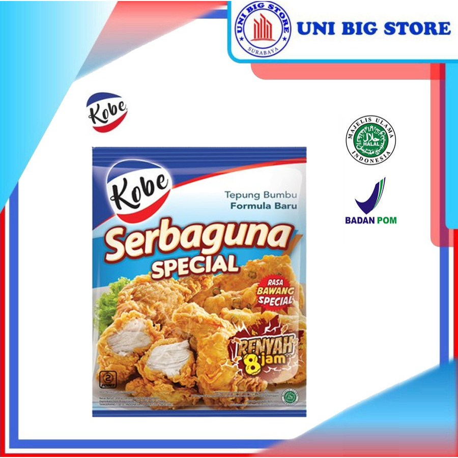 

Kobe Tepung Serbaguna Special 200 gr Goreng Crispy