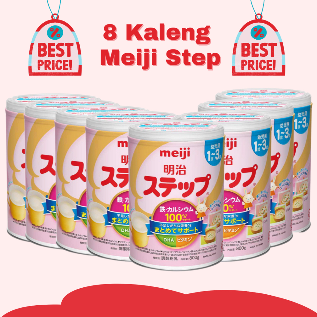 MEIJI Step Susu Formula Jepang PAHE 8 Kaleng