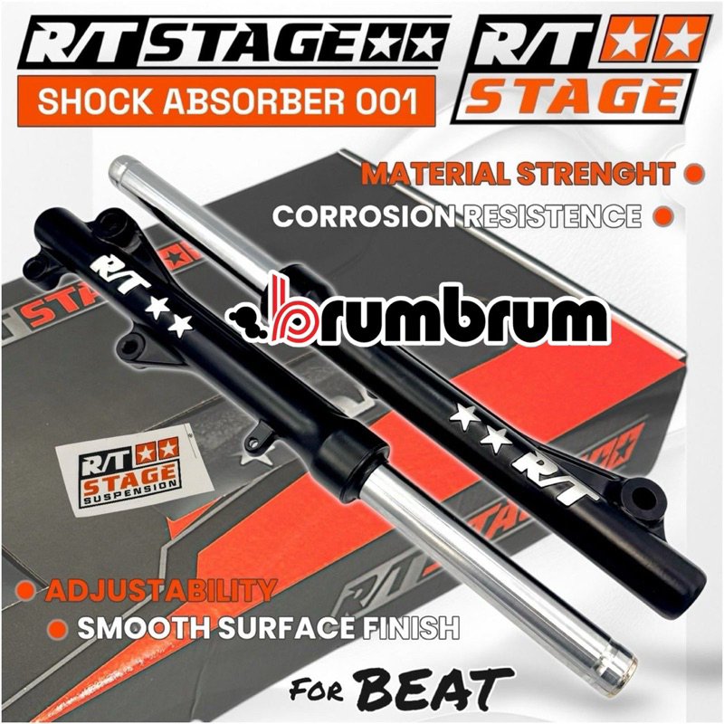 SHOCK DEPAN RT STAGE HONDA BEAT , VARIO 125 , SCOOPY