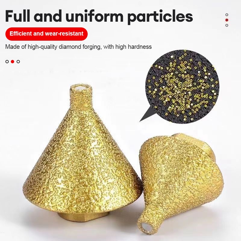 Mata CNC Router Diamond Chamfer Profil Batu Granit Marmer Nisan Kaca / Mata Profil Keramik Granit Bu