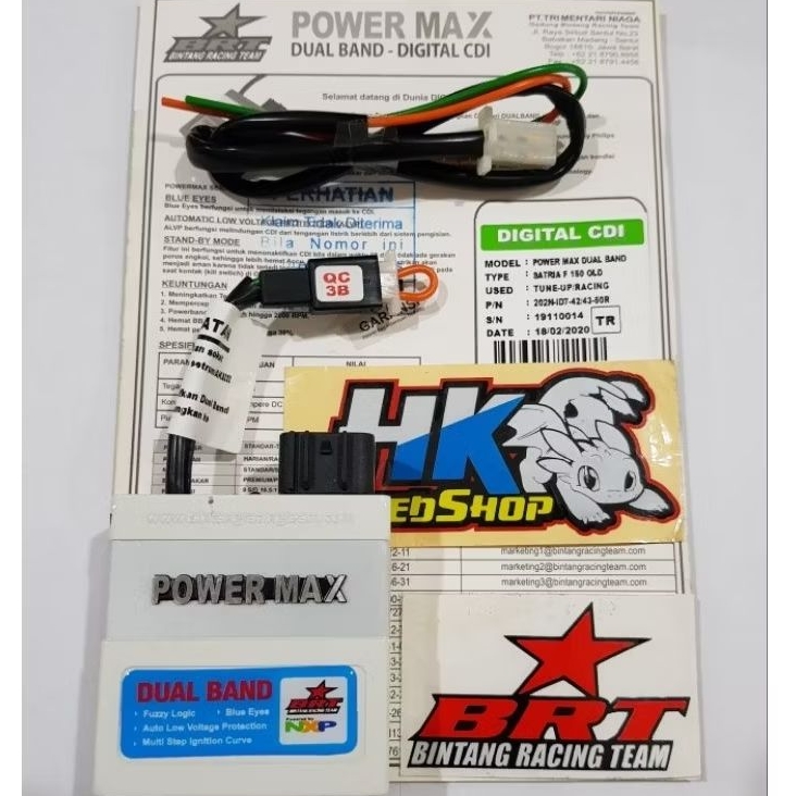 CDI BRT POWER MAX SATRIA FU OLD 2009 2010 HYPERBAND DUALBAND ST TR RK