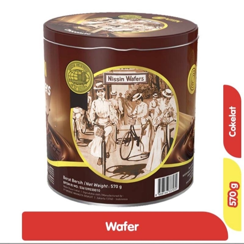 

Nissin wafer coklat Kaleng 570gr