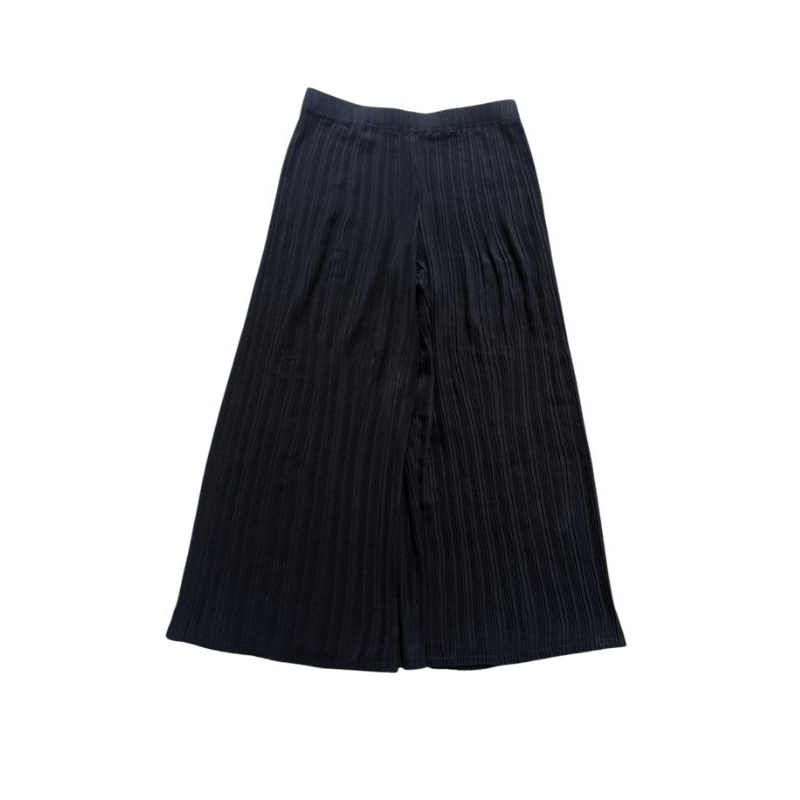 Plisket pleatsme flare not issey miyake black skirt