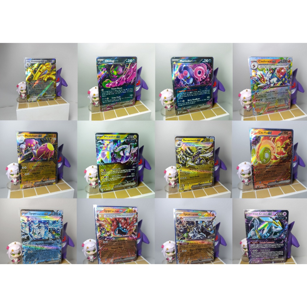 ORI Kartu Pokemon EX Terastal Bahasa Indonesia Poke Munkidori Okidogi Ogerpon Topeng Sumur Fondasi T