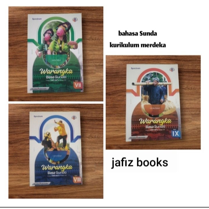 Harga satuan buku teks bahasa Sunda kurikulum merdeka untuk SMP/Mts kelas 7,8,9 penerbit pustaka and