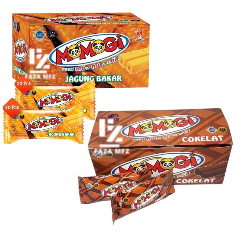 

momogi 500 1 box isi 20 pcs / momogi coklat/ momogi jagung bakar