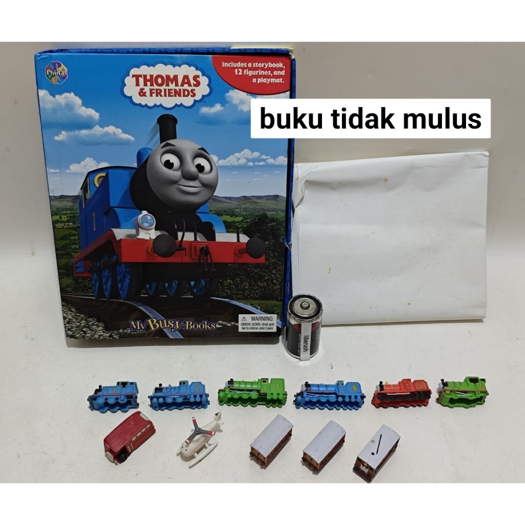 My busy books thomas & friends story book playmat thomas percy gordon james emily figure