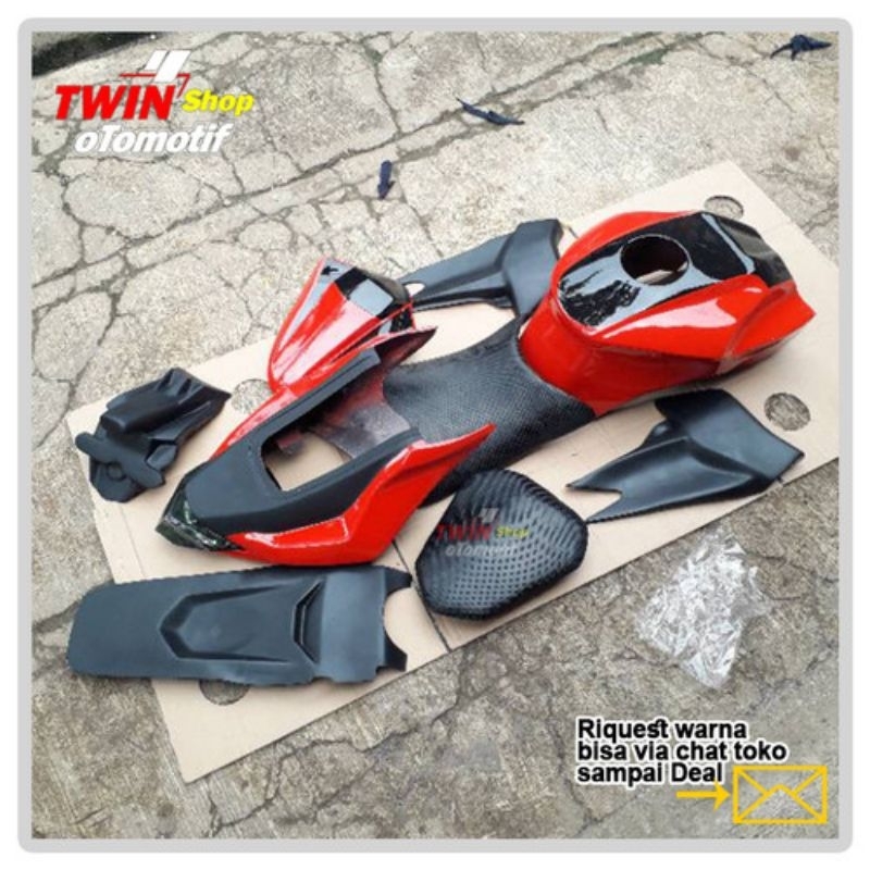 COVER BODY BELAKANG+COVER TANGKI PNP BYSON KARBU INJECTION