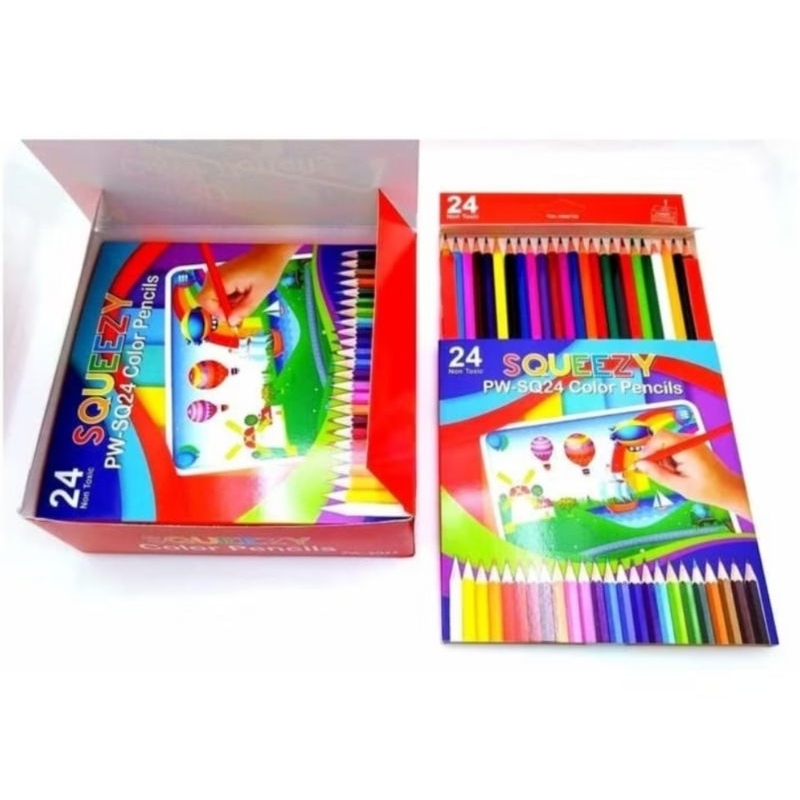 

Pensil Warna SQUEEZY Isi 24 pcs Murah Berkualitas Tinggi