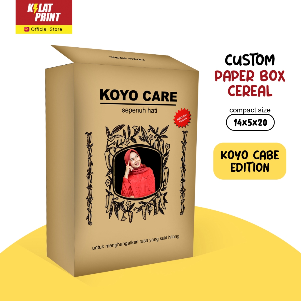 

Gift Box Custom Cereal Kado Ulang Tahun Ala Koyo Cabe Edition