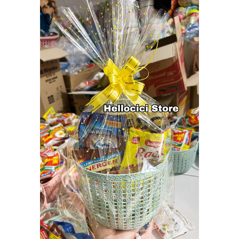 

( FREE CARD ) PARCEL SEMBAKO PAKET KERANJANG TOPAS KEMASAN