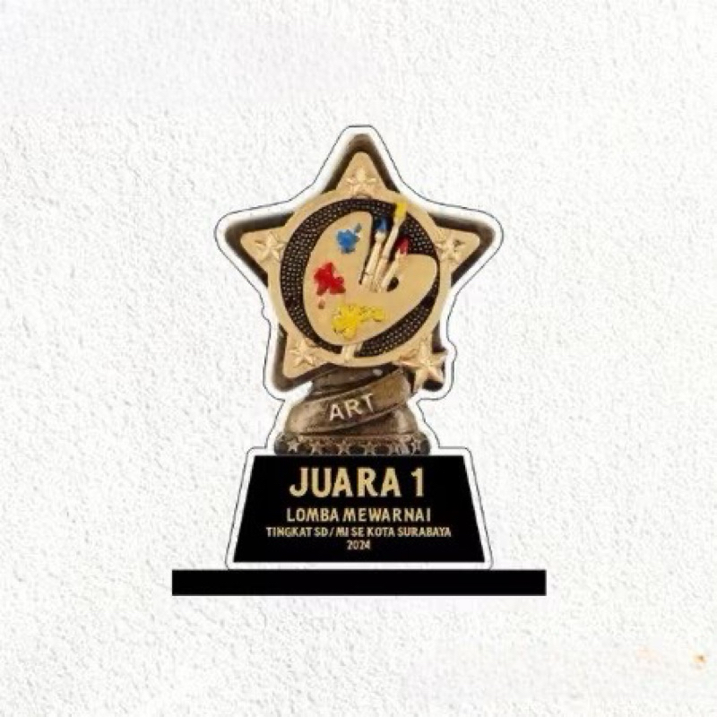 Piala Lomba Melukis Piala Lomba mewarnai Piala Menggambar Akrilik Custom