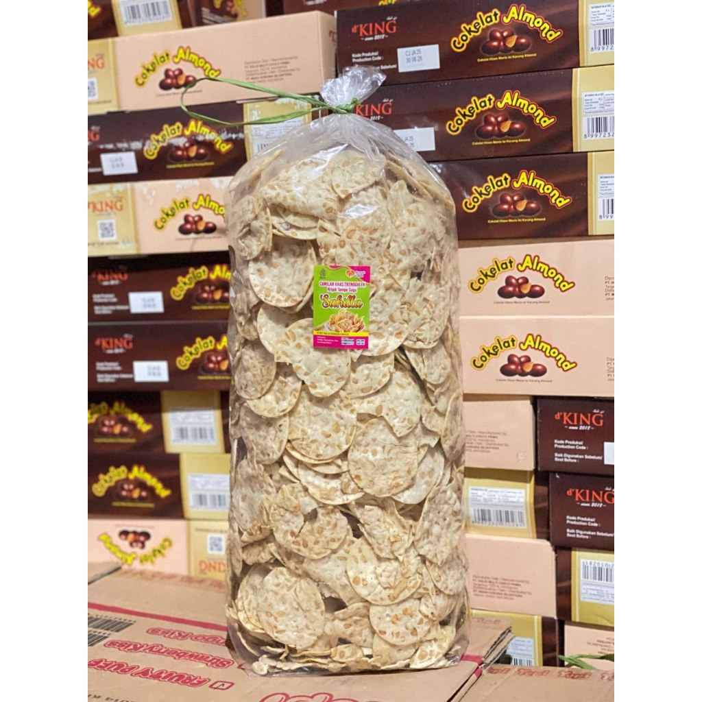 

Camilan - Kripik Tempe Sagu Gurih, Kedelai, Keciput Bulat