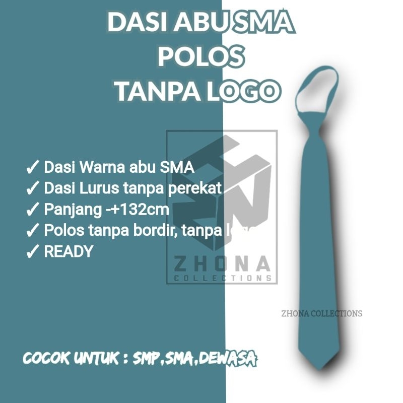 DASI ABU-ABU SMA POLOS TANPA LOGO