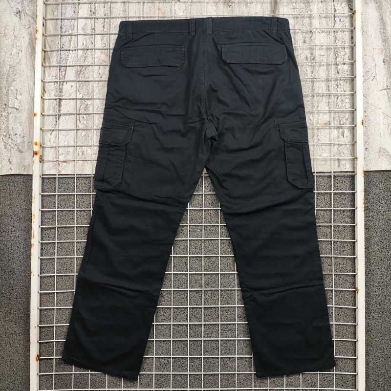 Celana Panjang Cargo Second Hitam Electro . 05557