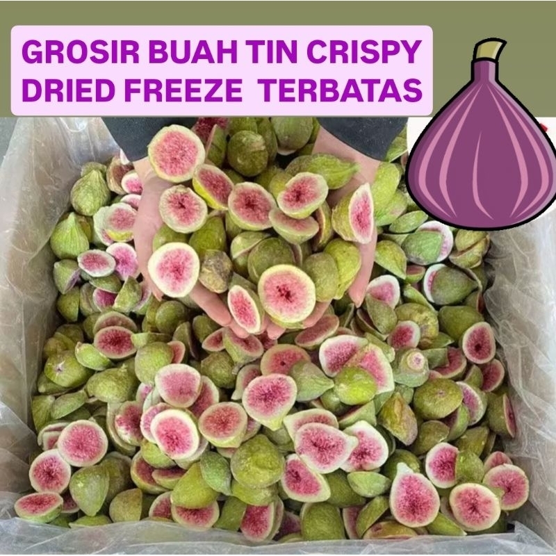 

GROSIR FIG Dried Freeze 300gr | Buah tin Crispy Dry Fruit | Fig dry freeze