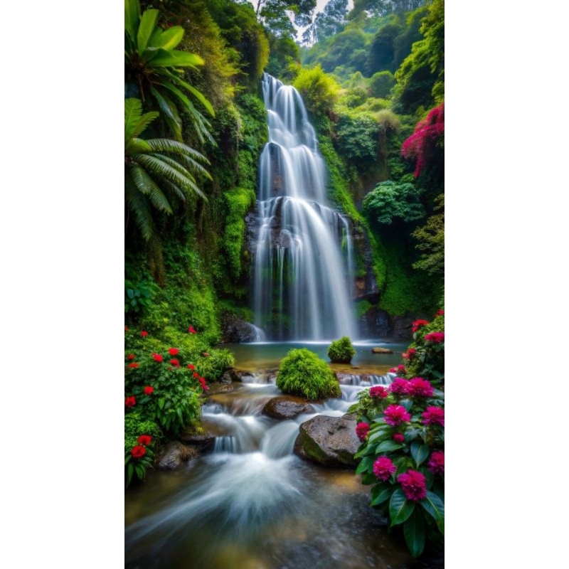 poster cetak jumbo pemandangan alam hiasan dinding pemandangan alam macam macam ukuran