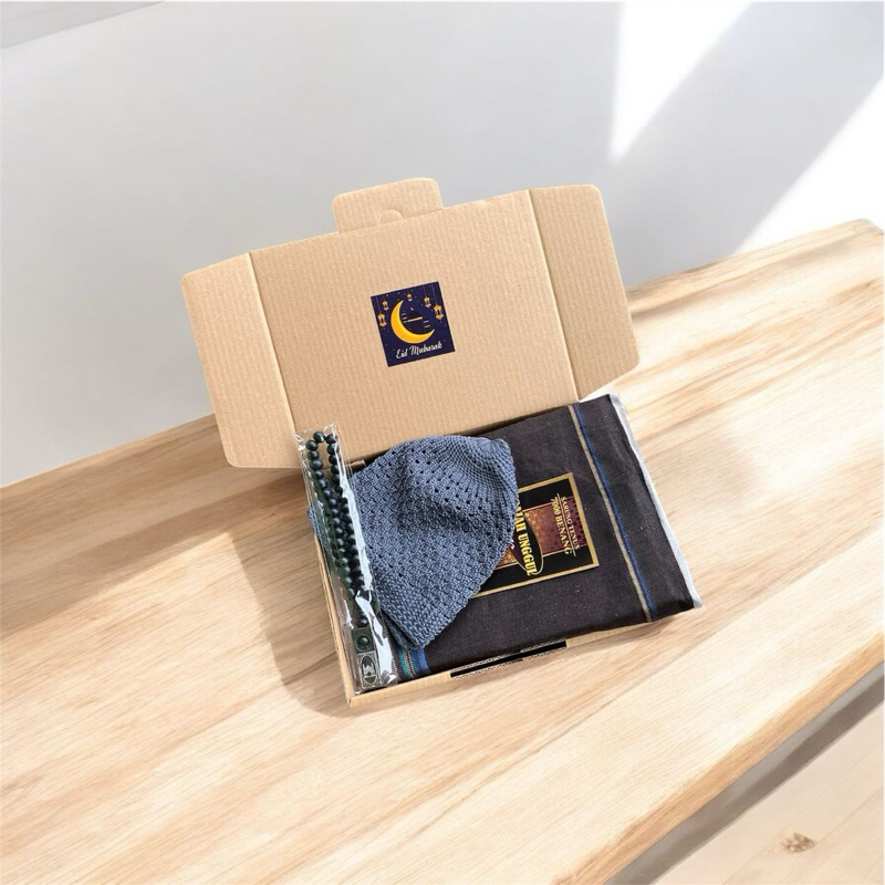 

gift box hampers sarung pria dewasa kado lebaran wedding