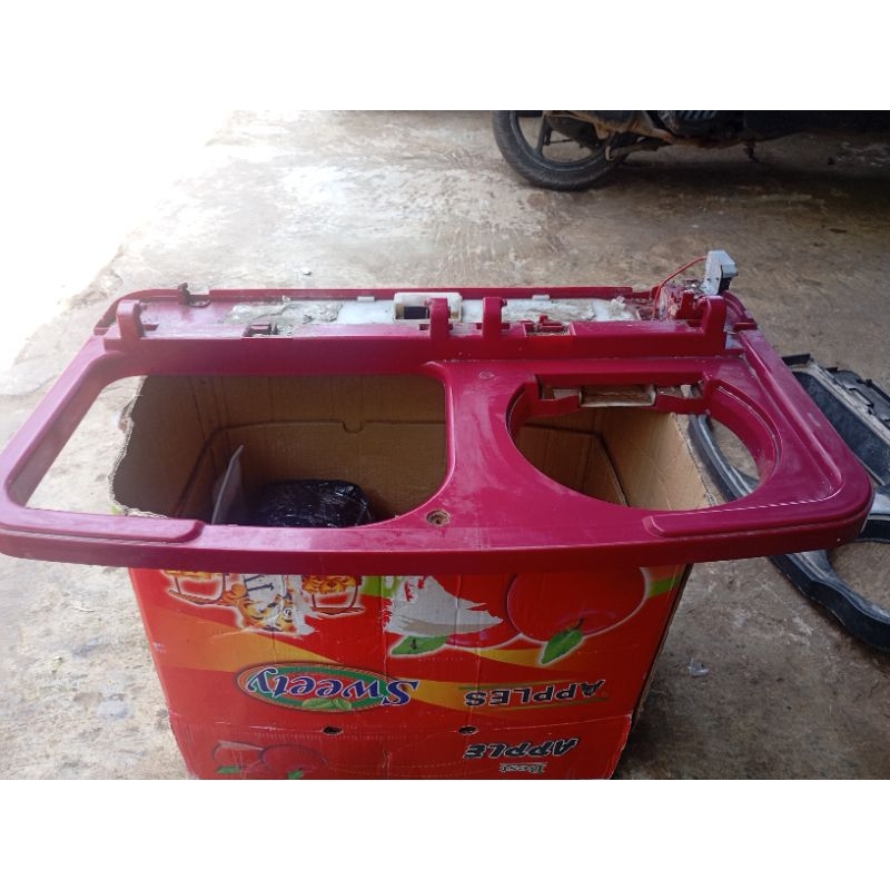 frame atas mesin cuci polytron 7kg