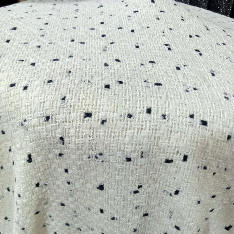 Kain Tweed Acrilik Two Tone Import - Kain Tweed Korea - Kain Tweed Khardigan - Kain Tweed Style Bran