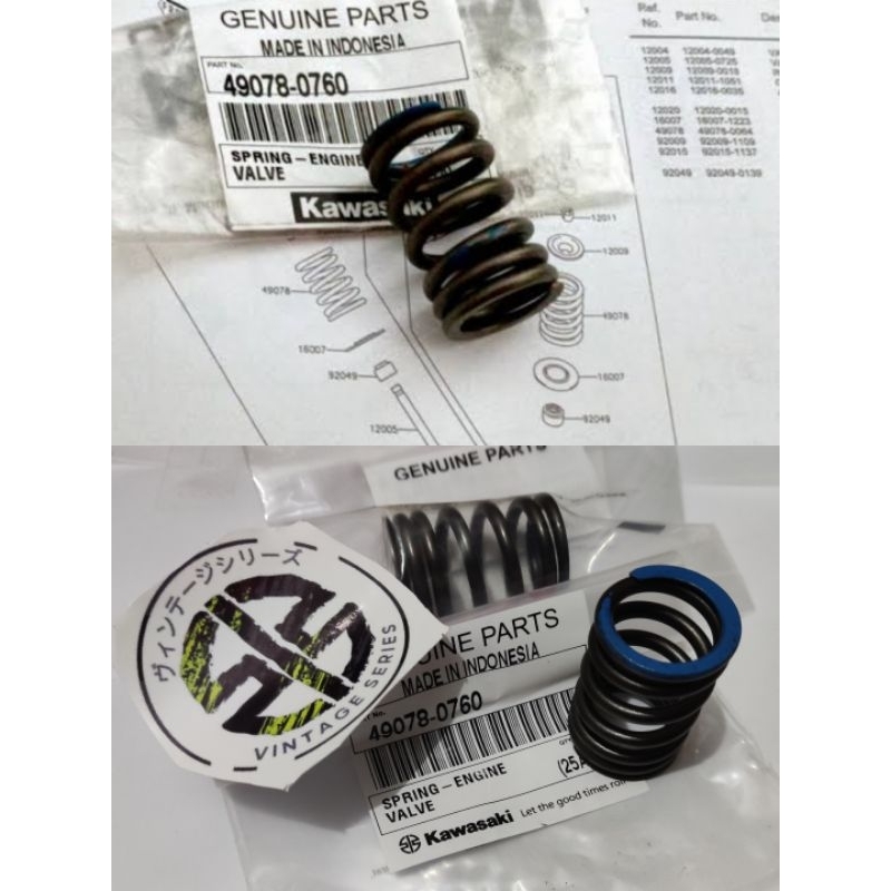 per pir klep kawasaki klx 150 original Kawasaki 49078-0760