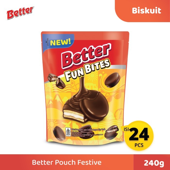 

Biskuit Better Pouch Festive 240 gram isi 24 pcs