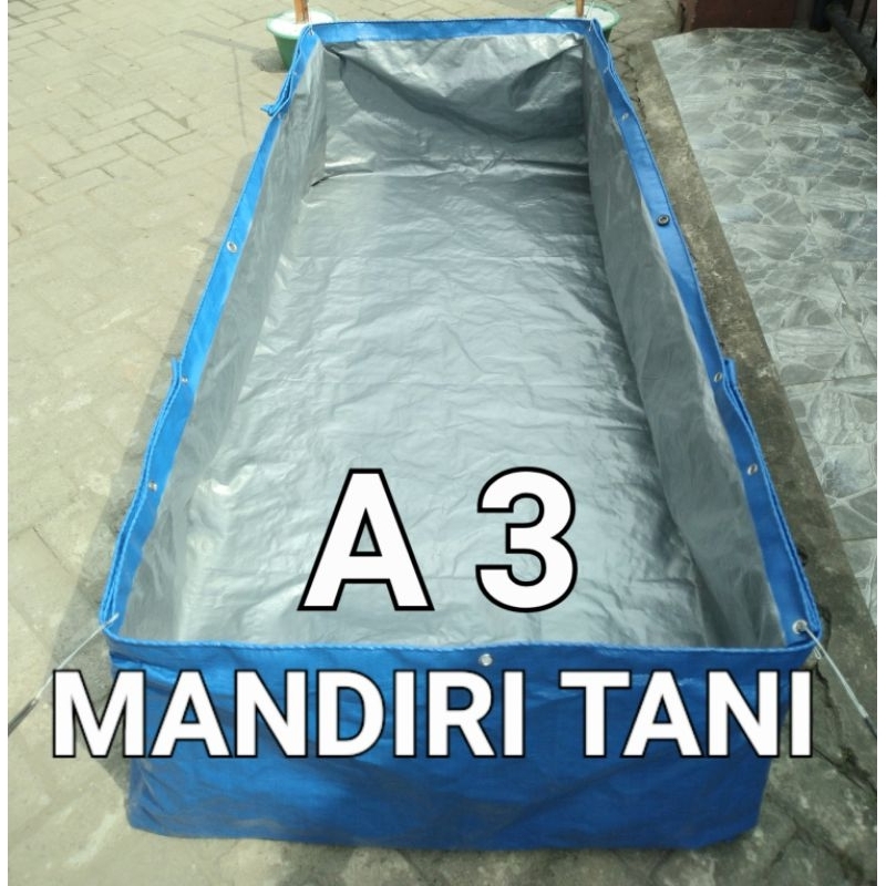 Terpal Kolam Petak A3 Uk 2x2x50 / Kolam Terpal Murah