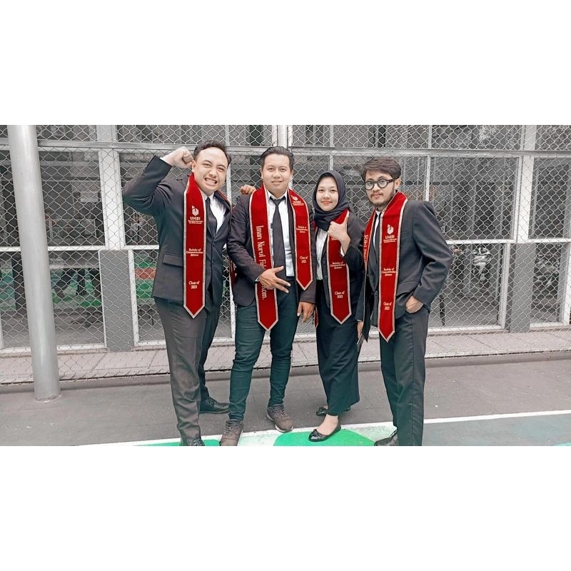 (Selempang wisuda kalung express )bahan bludru premium tebal lembut dan tidak kaku