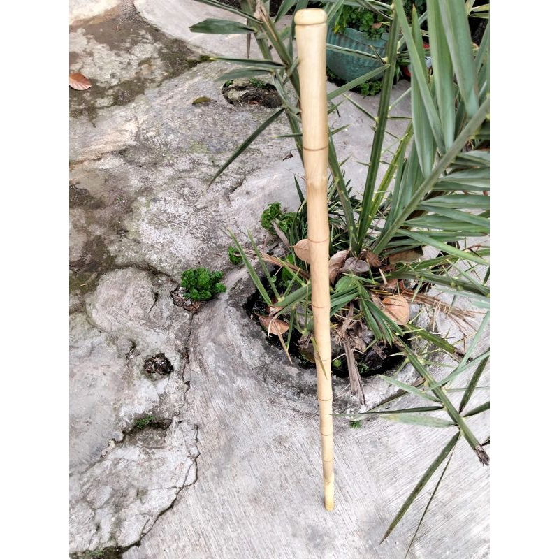 tongkat stik kayu kemuning Kalimantan panjang 1 meter