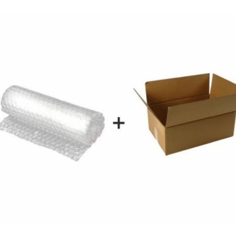 

Bubble wrap + kardus keamanan produk