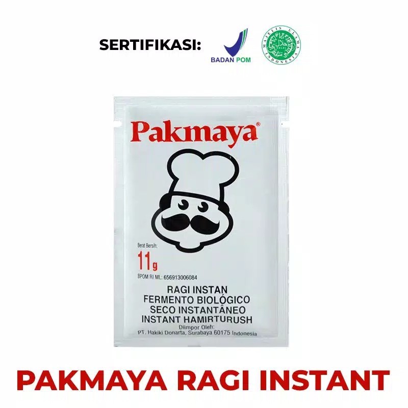 

Ragi Instan Isi 4 Sachet 11gr Merk SAF/PAKMAYA/FERMIPAN Bahan Adonan Roti Bagel Pizza Kue Cake Dry Yeast Lesafree Bread Improver Original Asli Murah Malang Jatim