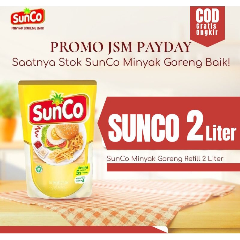 

Cunco Minyak Goreng 2 liter Kemasan Poush. Minyak Kelapa Sawit