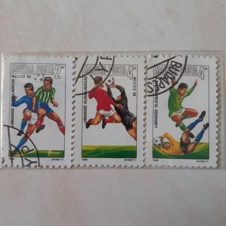 

Perangko Hungaria FIFA World Cup (Mexico) Tahun 1986 set 3pcs