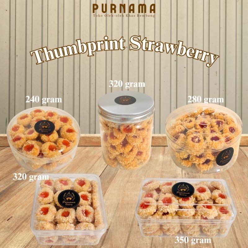

THUMBPRINT STRAWBERRY KUE KERING SPECIAL LEBARAN | HOMEMADE | KUE LEBARAN
