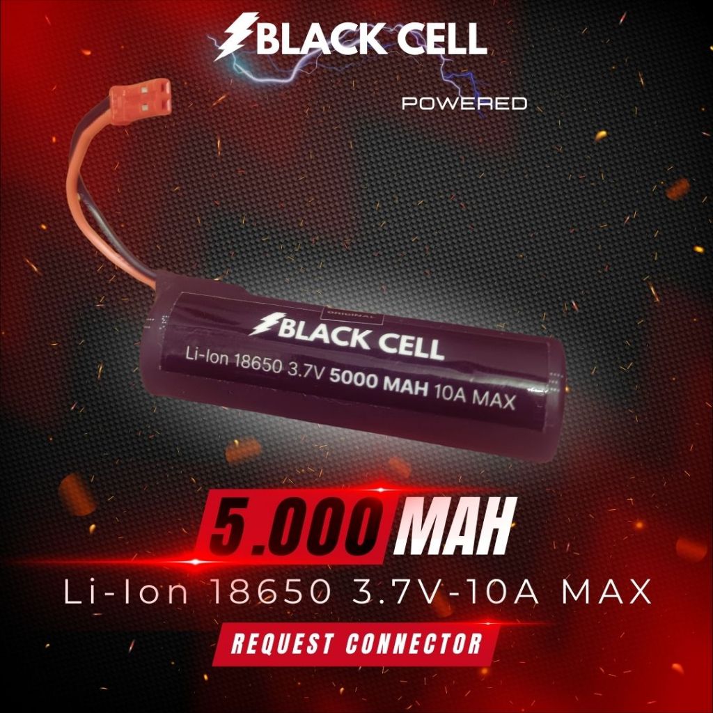 ARIVINDO RC Upgrade Batre 18650 3.7v Li Ion BLACK CELL 5000 Mah Lithium Baterai Battery Mainan Anak