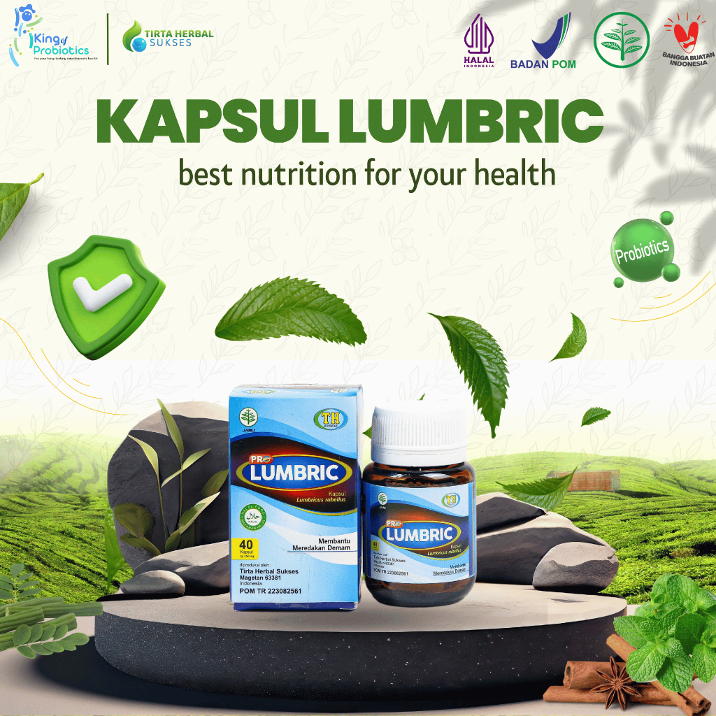 Bioth L Pro Lumbric Probiotik Herbal Alami 40 Kapsul Membantu Mengatasi Masalah Lambung Maag Gerd