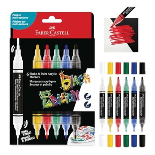 

SHAKE AND PAINT ACRYLIC MARKERS FABER CASTELL 285507