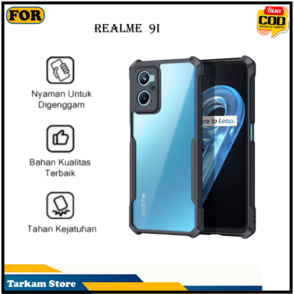 Case REALME 9I Shockproof Bumper Transparan TPU  Soft Case Belakang Premium