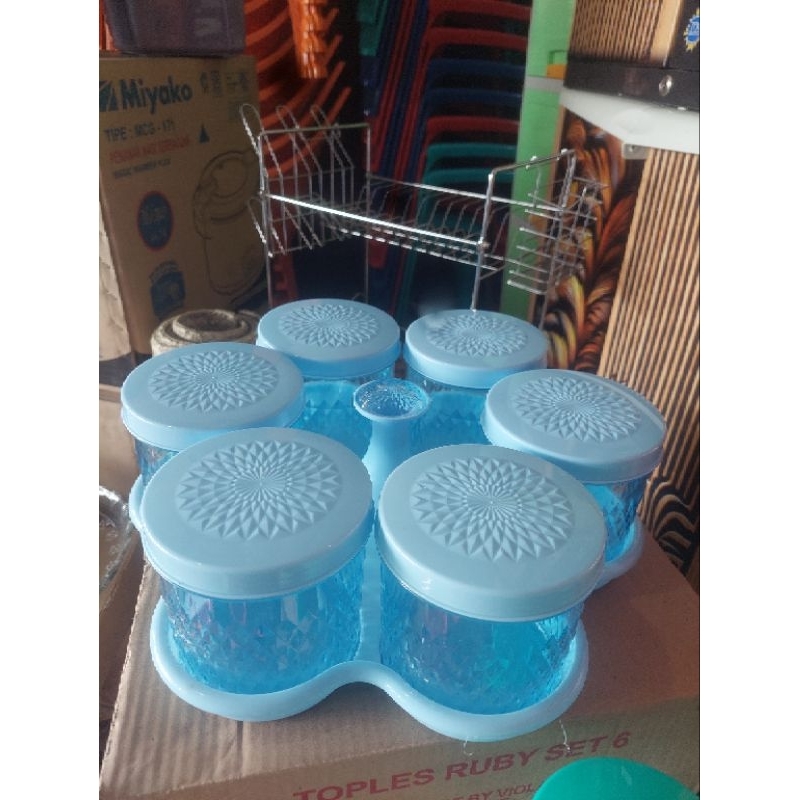 Toples kue kering/toples kue lebaran model terbaru/toples kue set 6