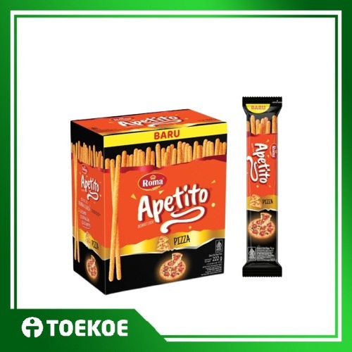 

TOEKOE Biskuit Roma Apetito Rasa Pizza/BBQ Kemasan Box Isi 12pcs