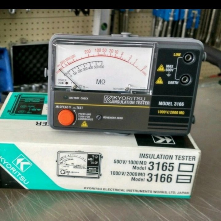 Analog Insulation Tester / Megger Kyoritsu 3166 Ori