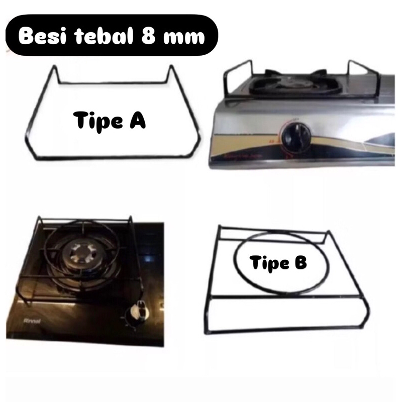 Tangkringan Oven - Dudukan Oven Tangkring - Portable Jagrak oven - Tangkringan oven kompor (BESI TEB