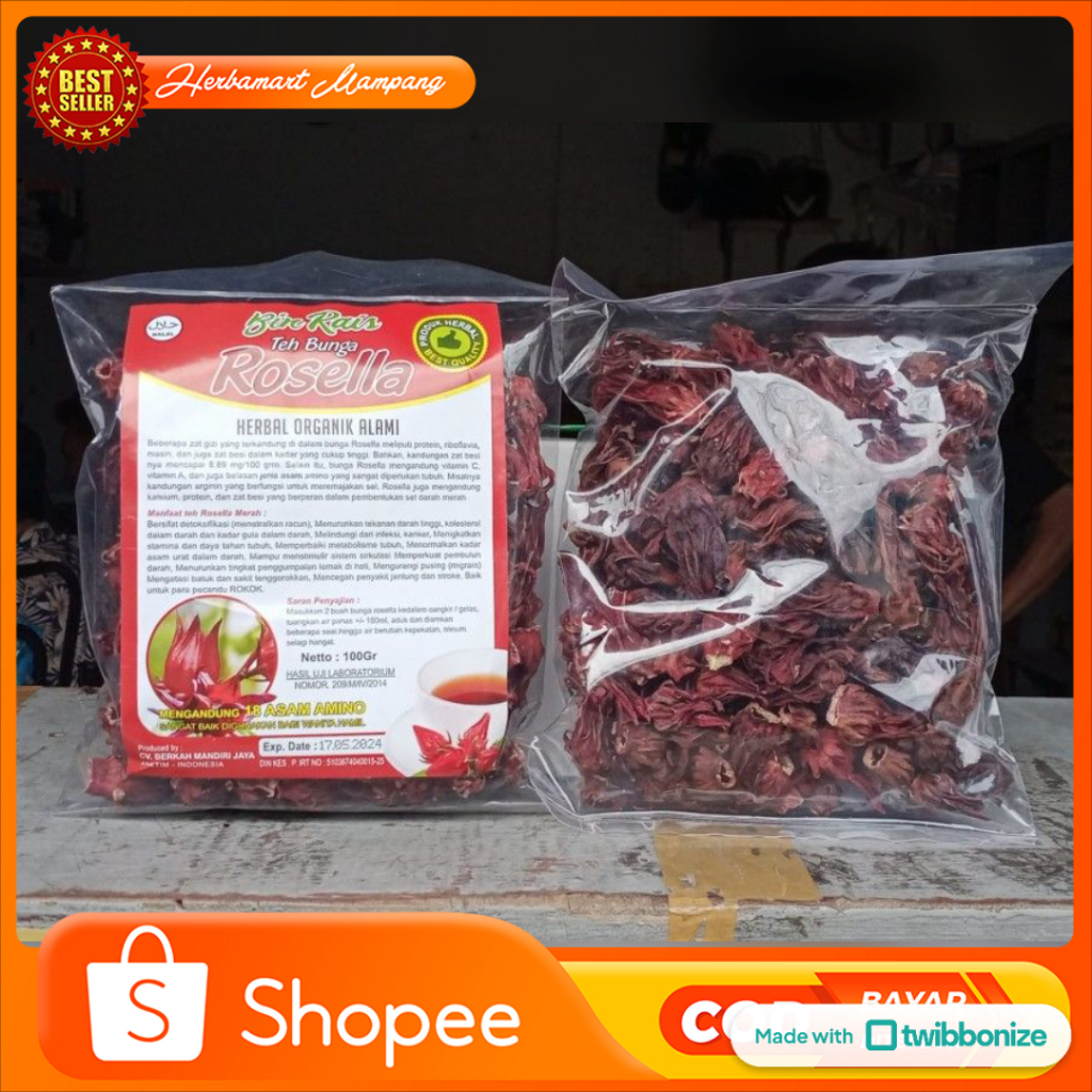 

Teh Rosella Merah Curah Bin Rais / Minuman Kesehatan / Teh Curah Bin Rais