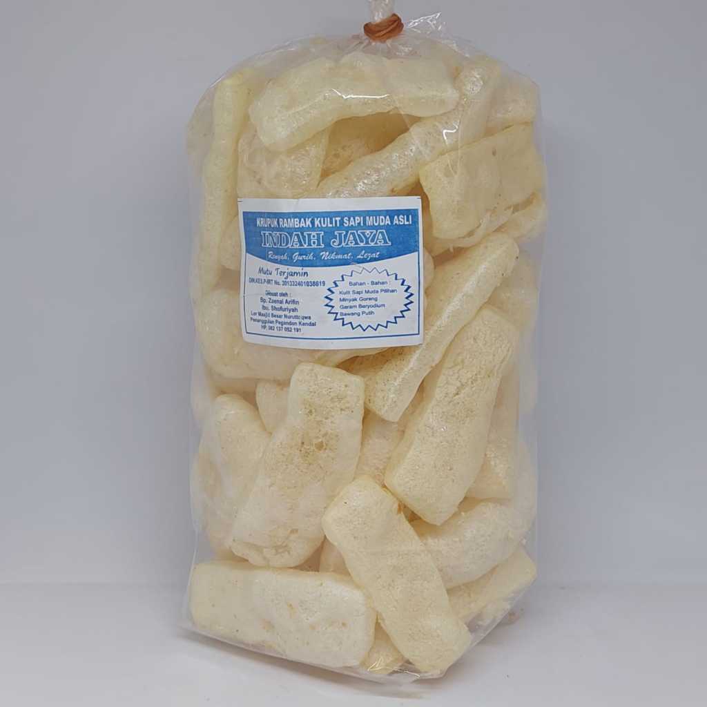 

KRUPUK RAMBAK KULIT SAPI INDAH JAYA 120 Gram