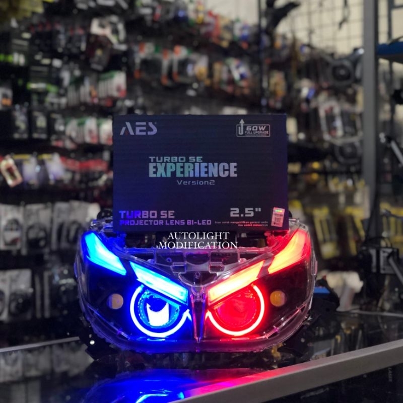 BILED AEROX NEW CUSTOM BILED AES TURBO SE EXPERIENCE V2 FULL SET REFLEKTOR