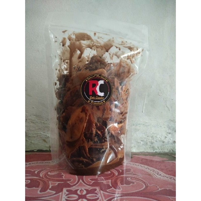 

Kripik Pisang Lumer Premium 500 Gram (Standing Poch) ukuran 20x29