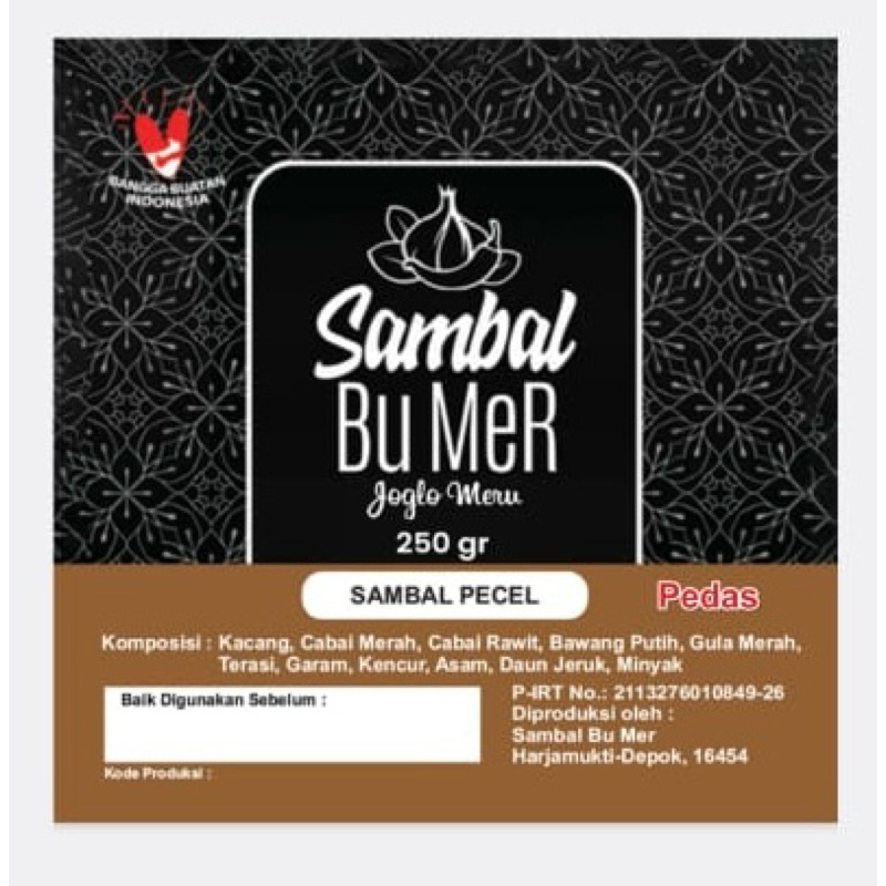 

Sambal Pecel Pedas Sedang 250 gr
